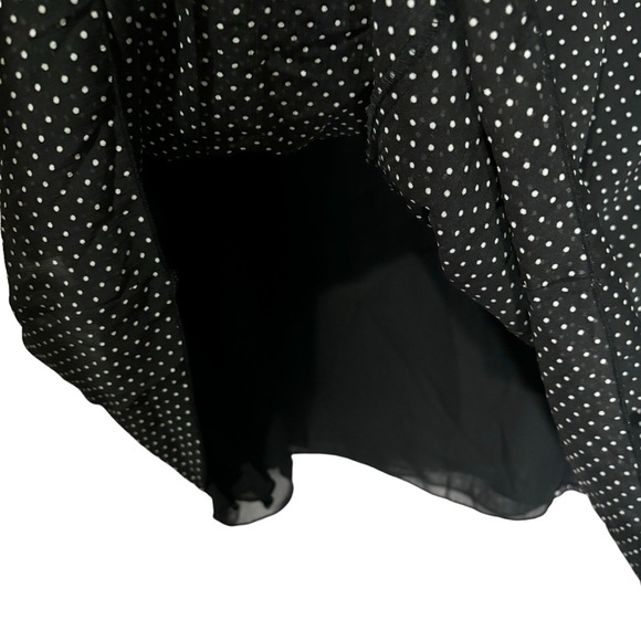 NWT Sag Harbor Blouse Polka Dot Sheer Ruffles V-neck Office Workwear Size 2X - Picture 5 of 13